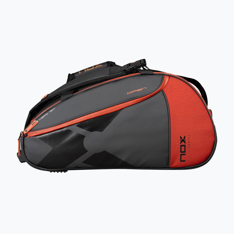 Padelio krepšys NOX Luxury Open Series 60 l black/red 3