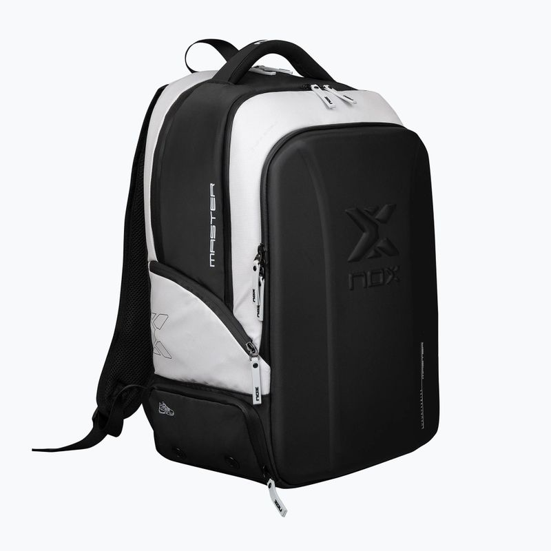 Kuprinė padelio raketėms NOX Luxury Master Series Backpack 30 l white/black 2