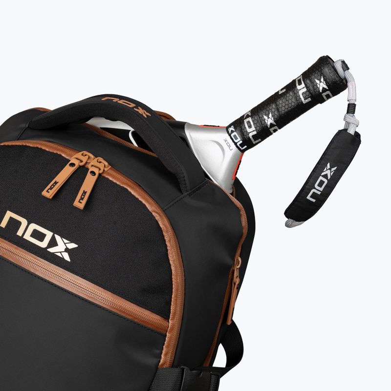 Kuprinė padelio raketėms NOX Luxury Open Series Backpack 30 l black/brown 6
