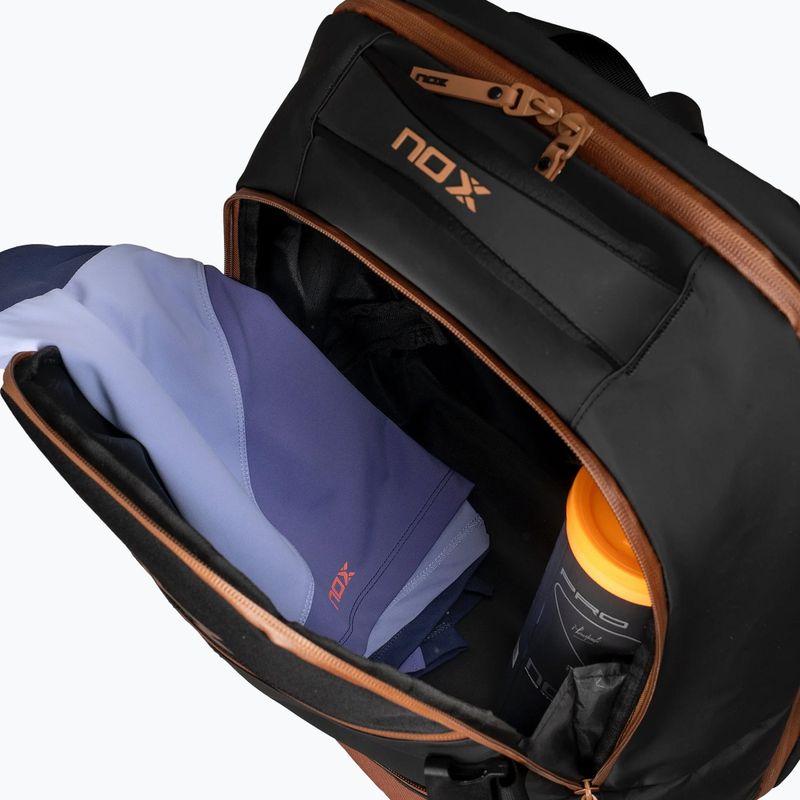 Kuprinė padelio raketėms NOX Luxury Open Series Backpack 30 l black/brown 7