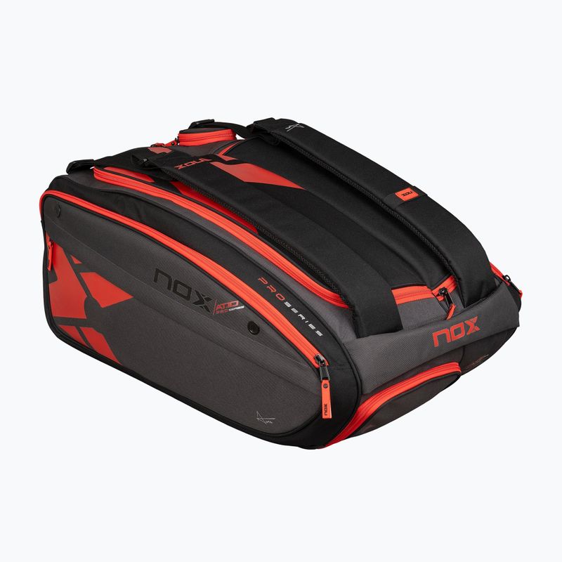 Krepšys padelio raketėms NOX AT10 XXL Padelbag 90 l grey/orange 2