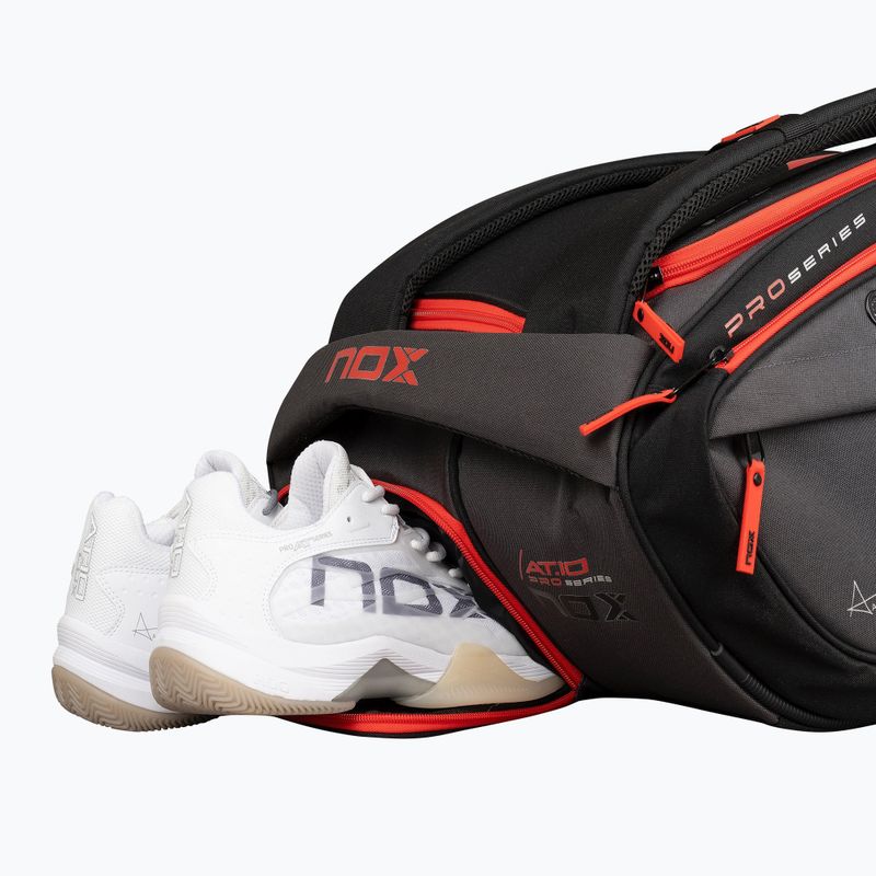 Krepšys padelio raketėms NOX AT10 XXL Padelbag 90 l grey/orange 11