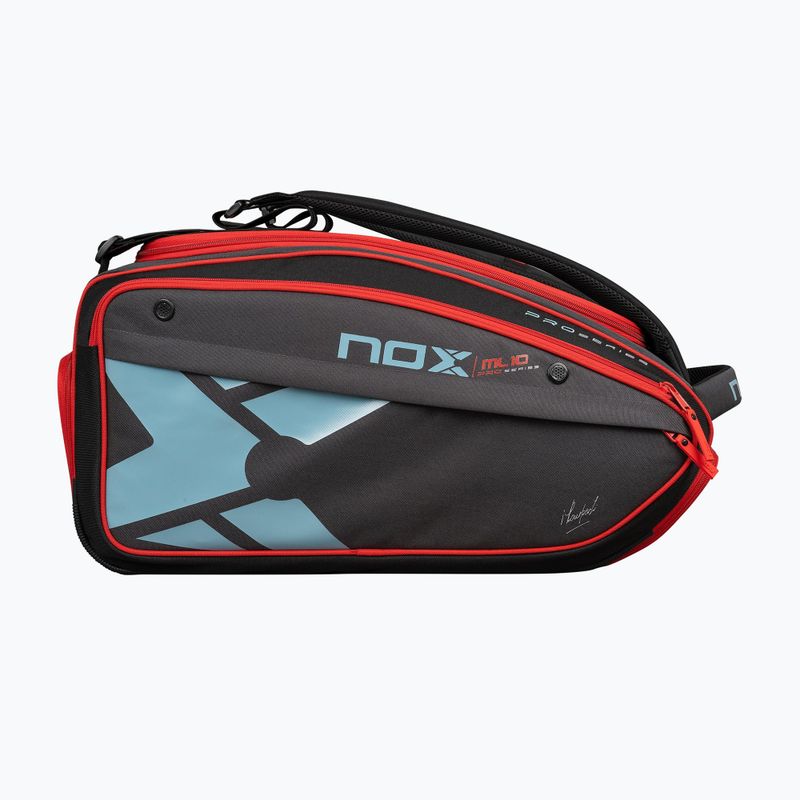 Krepšys padelio raketėms NOX ML10 Competition XL Compact Padelbag 80 l grey/black/orange