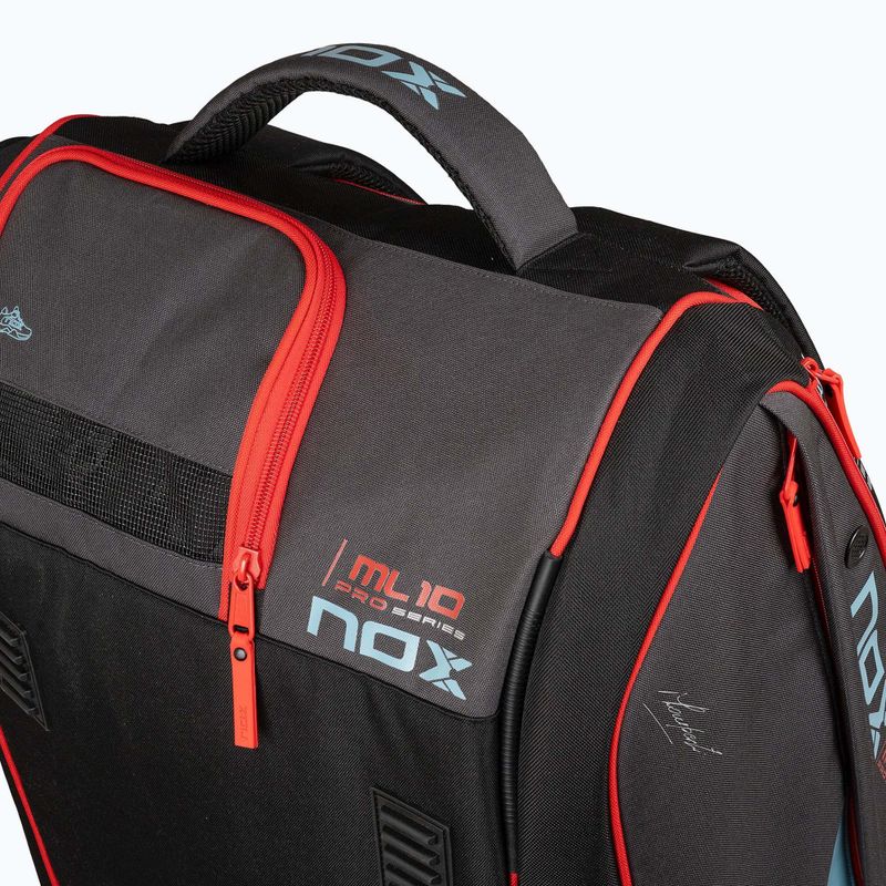 Krepšys padelio raketėms NOX ML10 Competition XL Compact Padelbag 80 l grey/black/orange 9
