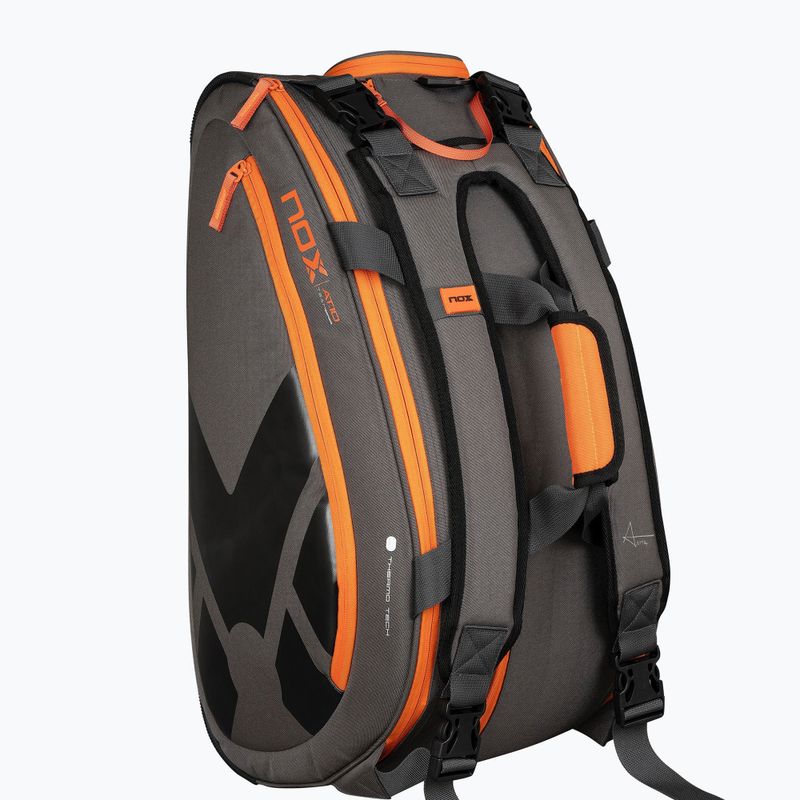 Krepšys padelio raketėms NOX AT10 Team 42 l grey/orange 3