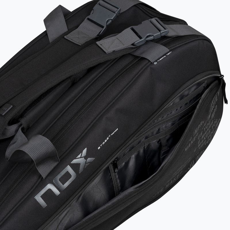 Padelio krepšys NOX Street Series 45 l black/grey 12