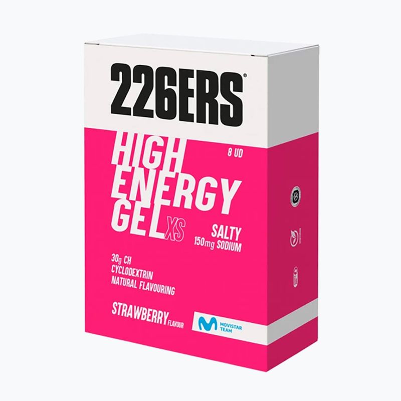 Energetinis gelis 226ERS High Energy 150mg 8 x 45 g salty strawberry