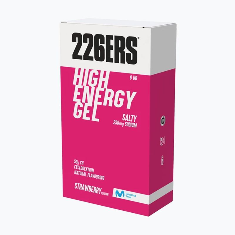 Energetinis gelis 226ERS High Energy 250mg 6 x 76 g salty strawberry