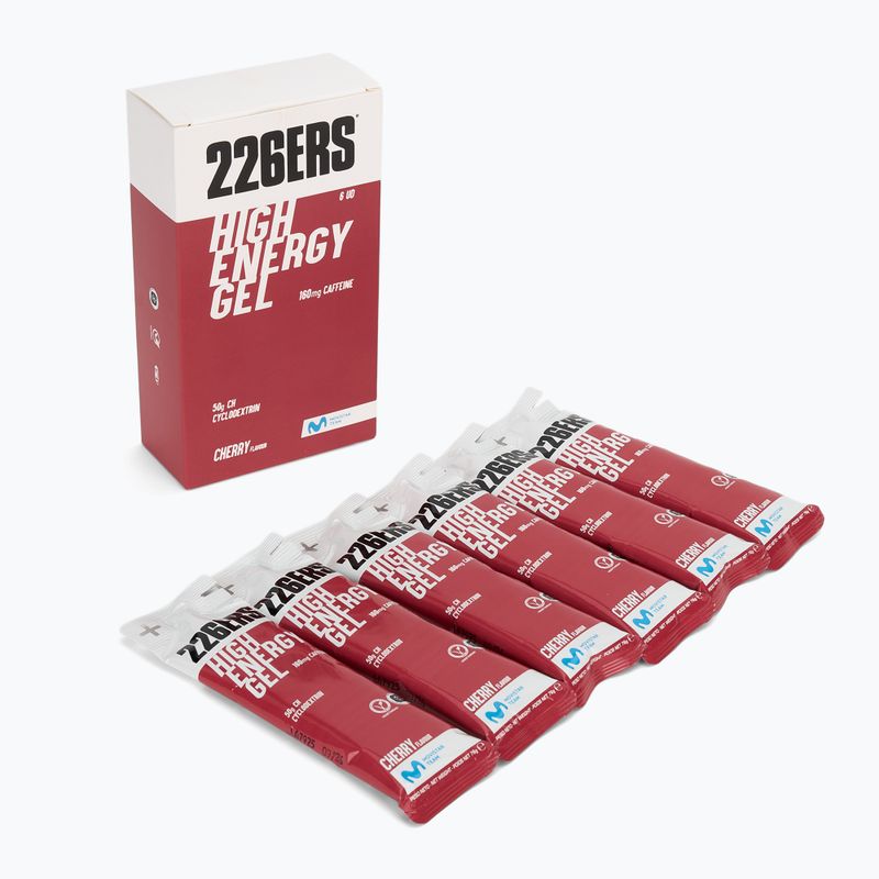 Energetinis gelis 226ERS High Energy 6 x 76 g caffeine 160 mg cherry 4
