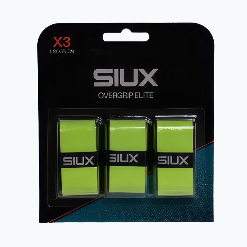 Padelio apvija Siux Elite Overgrip 3 pack green