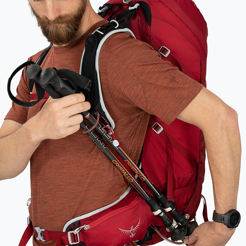 Vyriška žygio kuprinė Osprey Talon 36 l (S-M) cosmic red 8