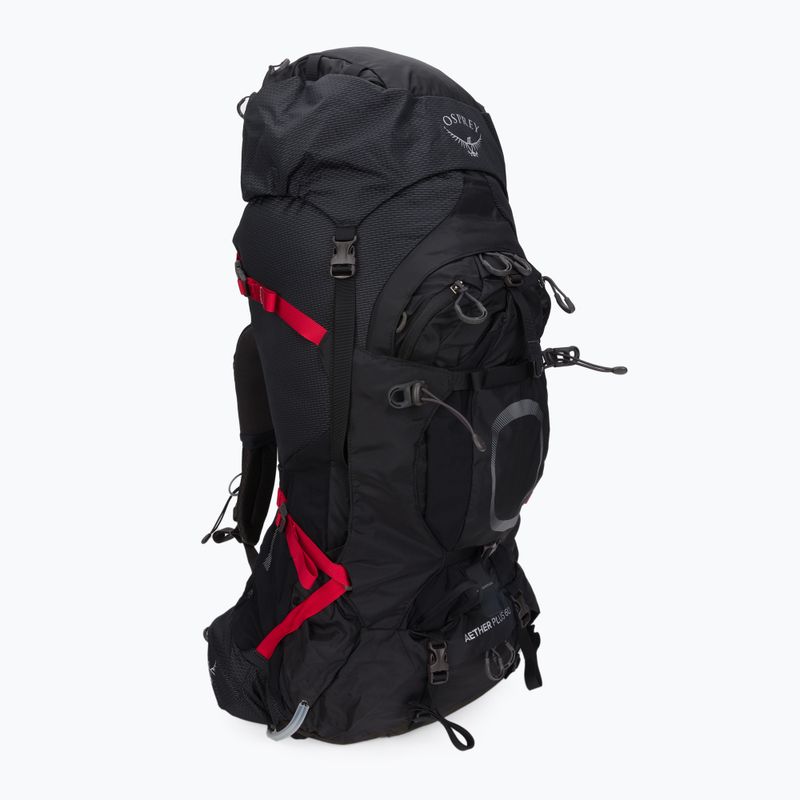 Osprey Aether Plus 60 l vyriška turistinė kuprinė juoda 10002900 2