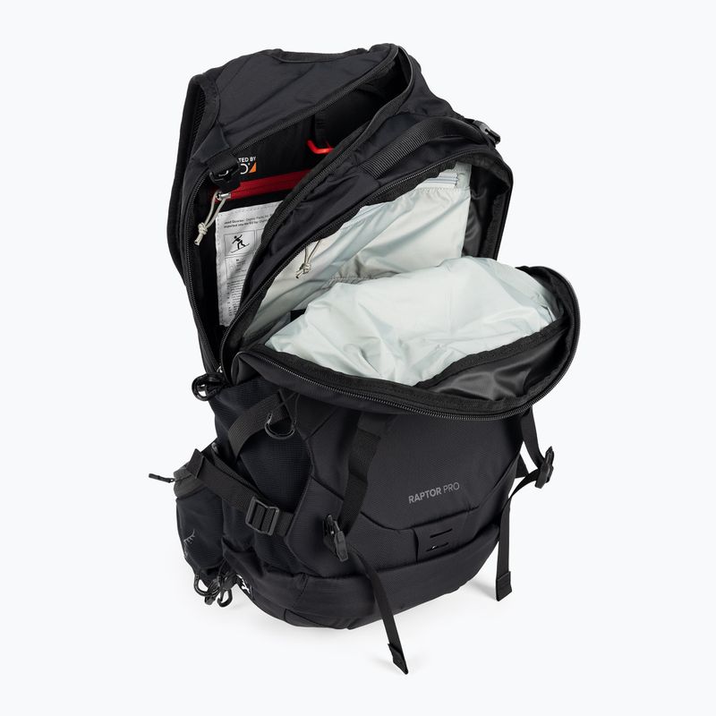 Osprey Raptor Pro 18 l dviračių kuprinė juoda 10003374 4