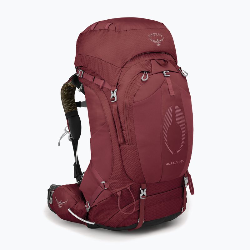 Moteriška žygio kuprinė Osprey Aura AG 65 l XS-S berry sorbet red 2