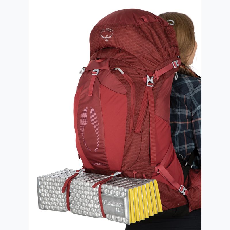 Moteriška žygio kuprinė Osprey Aura AG 65 l XS-S berry sorbet red 9