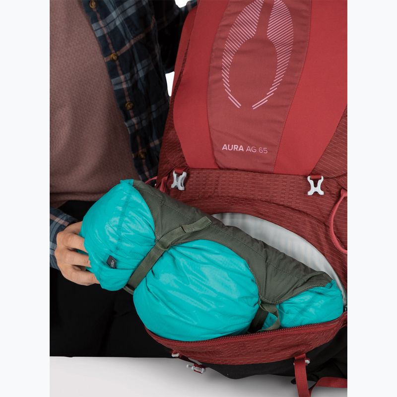 Moteriška žygio kuprinė Osprey Aura AG 65 l XS-S berry sorbet red 12