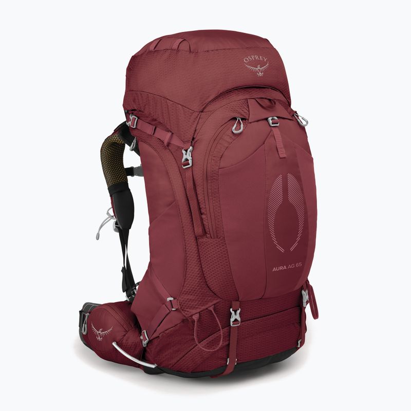 Moteriška žygio kuprinė Osprey Aura AG 65 l M-L berry sorbet red 2