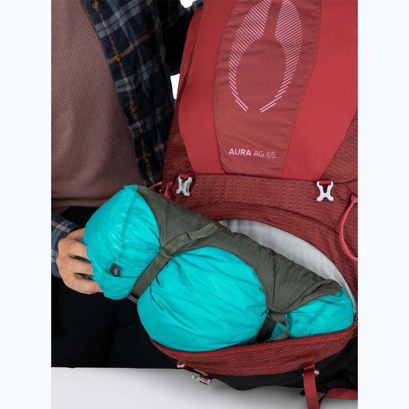 Moteriška žygio kuprinė Osprey Aura AG 65 l M-L berry sorbet red 12