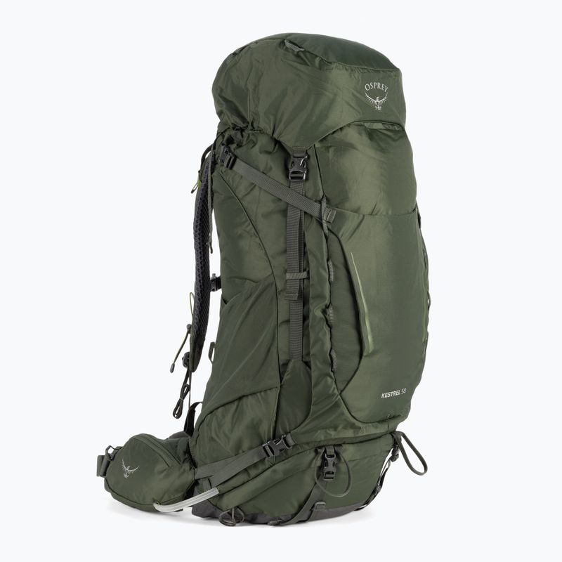 Vyriška trekingo kuprinė Osprey Kestrel 58 l green 10004757 2