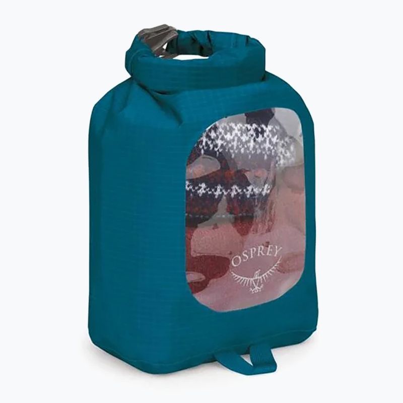Vandeniui atsparus maišas Osprey DrySack w/Window 3 l waterfront blue 2