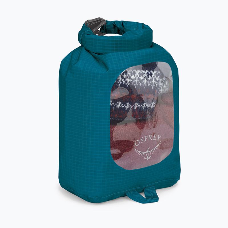 Vandeniui atsparus maišas Osprey DrySack w/Window 3 l waterfront blue 2