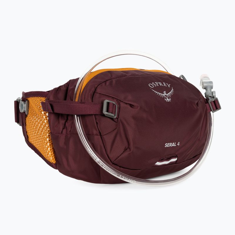 Dviračio rankinė ant juosmens Osprey Seral 4 l su gertuve  1.5 l aprium purple 2