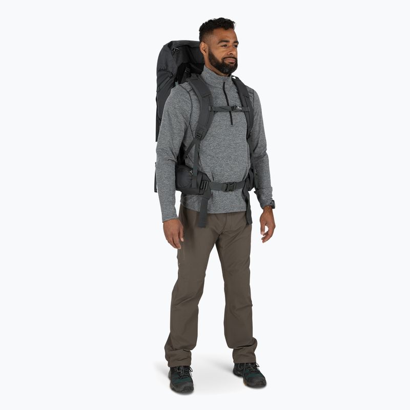 Vyriška žygio kuprinė Osprey Rook 50 l dark charcoal / silver lining 4