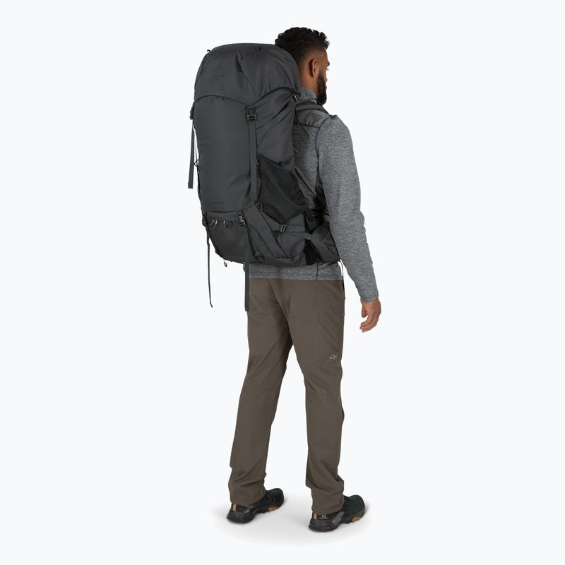 Vyriška žygio kuprinė Osprey Rook 50 l dark charcoal / silver lining 5