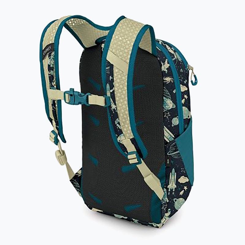Vaikiška miesto kuprinė Osprey Daylite Youth Pack 9 l space travel print/antique blue 3