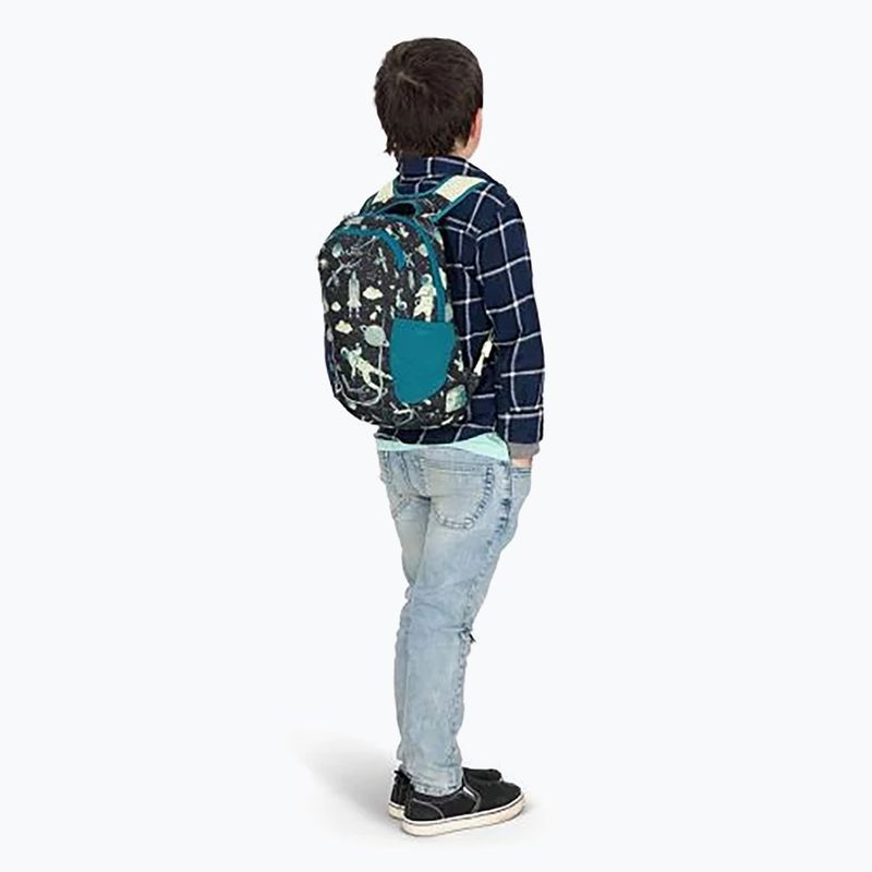 Vaikiška miesto kuprinė Osprey Daylite Youth Pack 9 l space travel print/antique blue 7