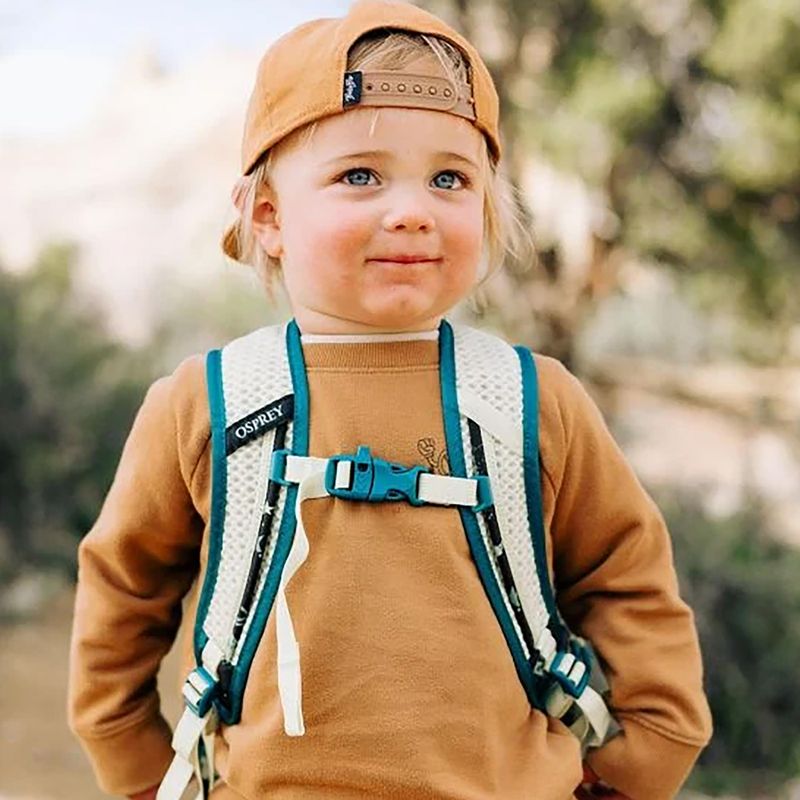 Vaikiška miesto kuprinė Osprey Daylite Youth Pack 9 l space travel print/antique blue 11