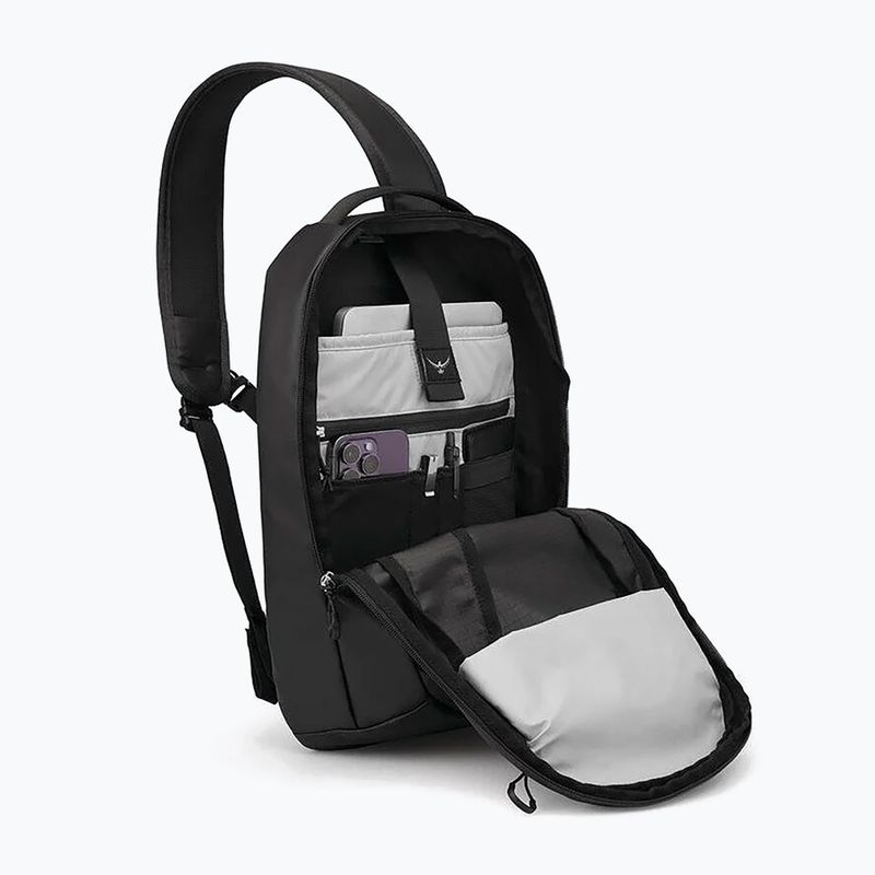 Miesto kuprinė per vieną petį Osprey Transporter Sling raven black 4