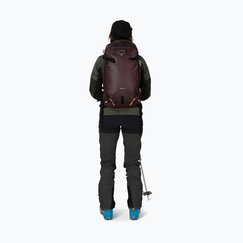 Ski touring kuprinė Osprey Firn 18 l elderberry purple/peppermint green 6