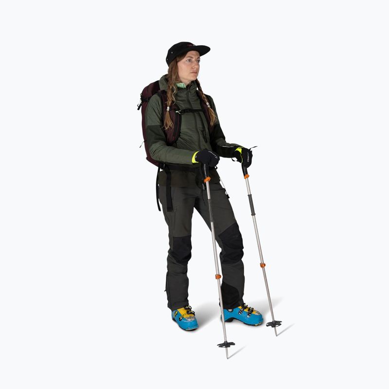 Ski touring kuprinė Osprey Firn 18 l elderberry purple/peppermint green 8