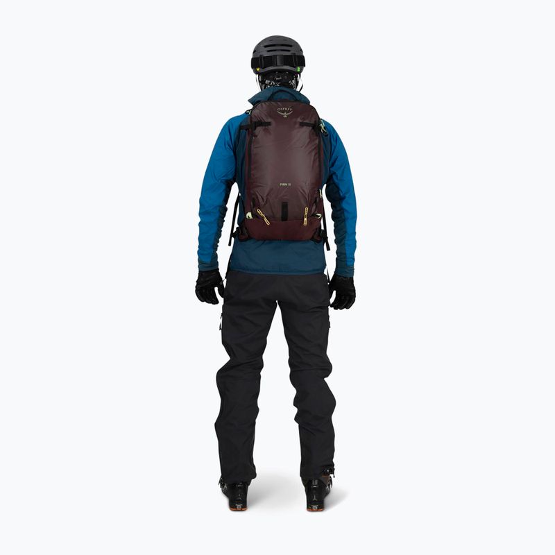 Ski touring kuprinė Osprey Firn 18 l elderberry purple/peppermint green 9