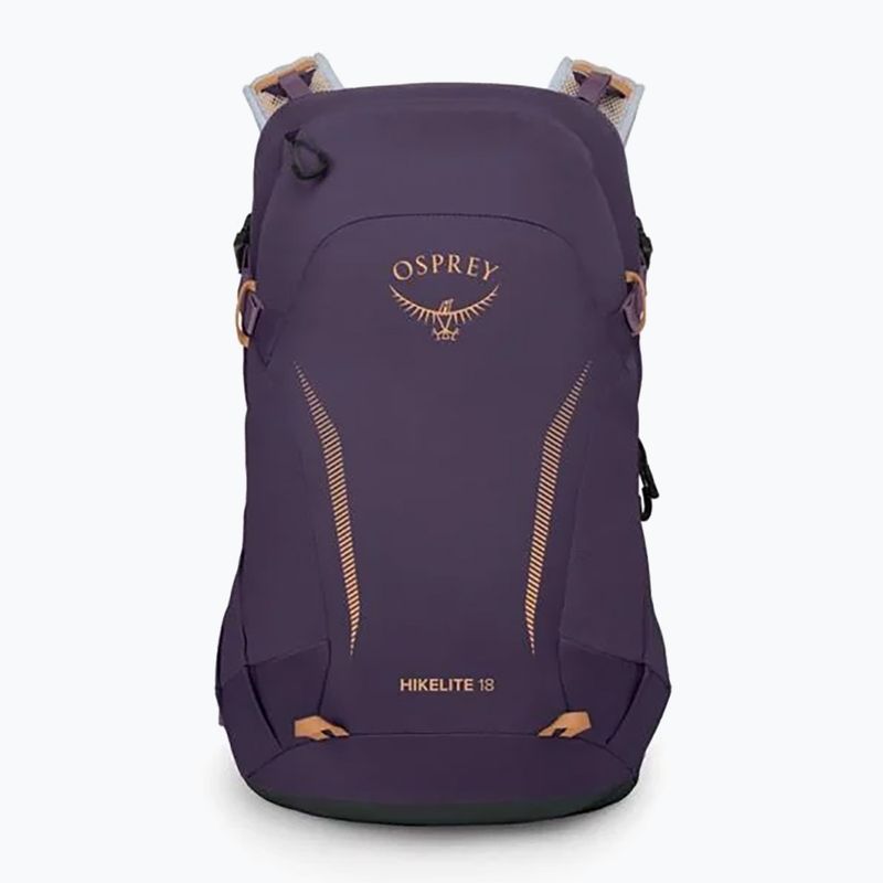 Turistinė kuprinė Osprey Hikelite 18 l purple ink / purple dusk / cheddar orange