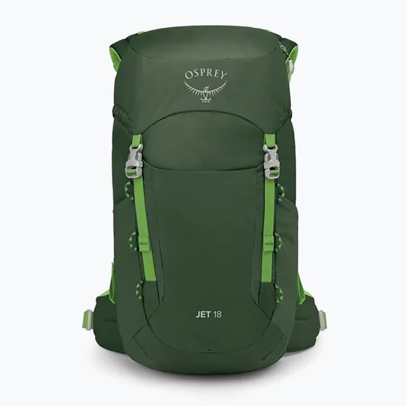 Vaikiška turistinė kuprinė Osprey Jet 18 l green canopy/ limeline green