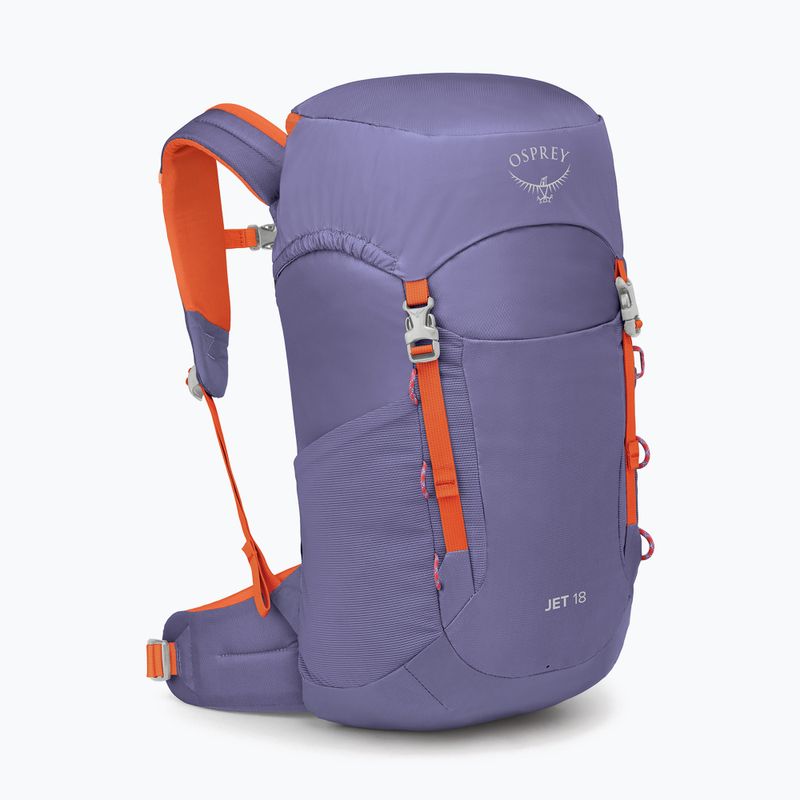 Vaikiška turistinė kuprinė Osprey Jet 18 l euphoria purple/ mars orange 2