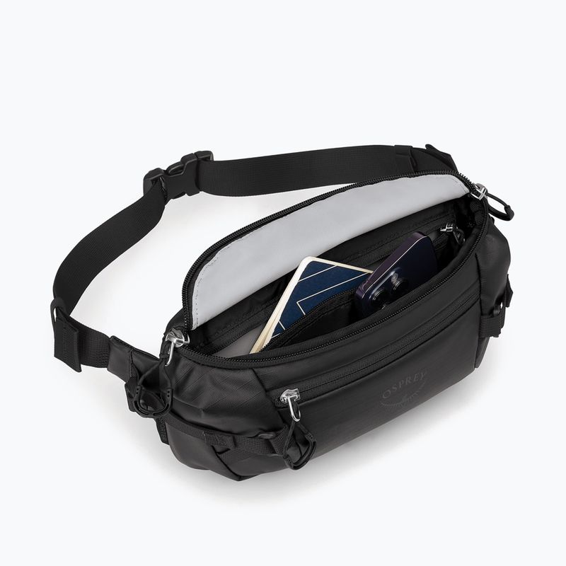 Rankinė ant juosmens Osprey Transporter Waist Pack 3 l raven black 4