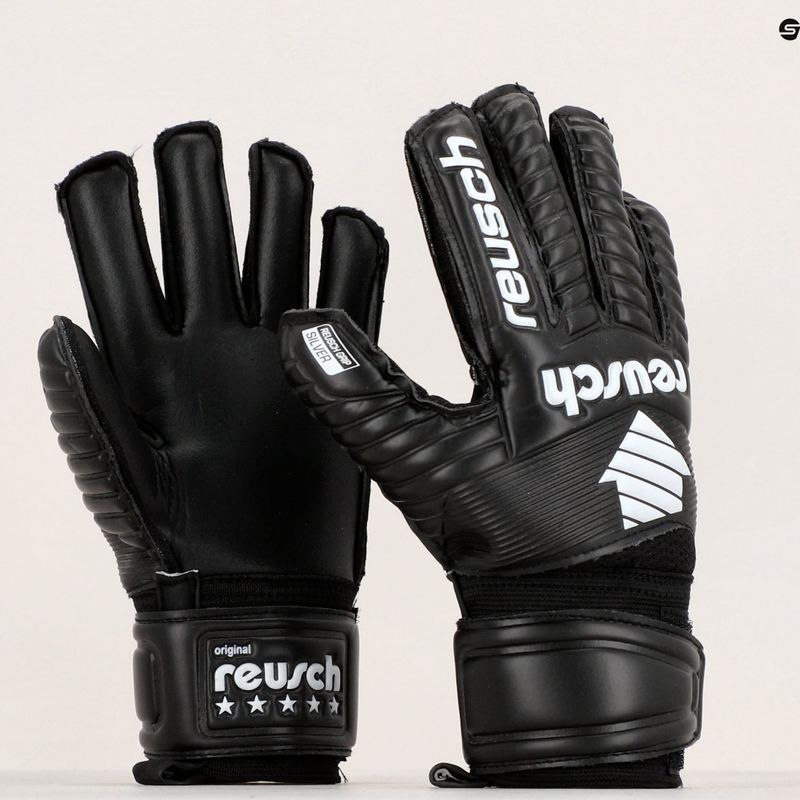 Reusch Legacy Arrow Silver Junior vaikiškos vartininko pirštinės juodos 5372204-7700 10