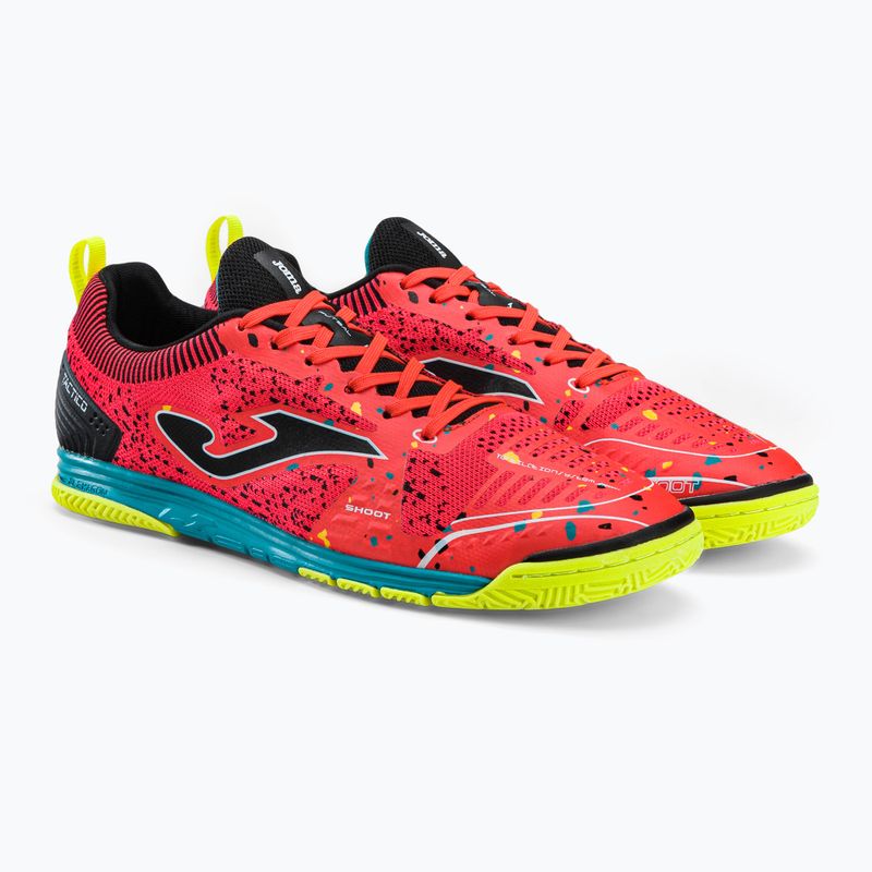Vyriški futbolo bateliai Joma Tactico IN coral/turquoise 5