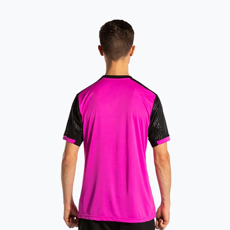 Vyriški teniso marškinėliai Joma Montreal fluorescent pink/black 3