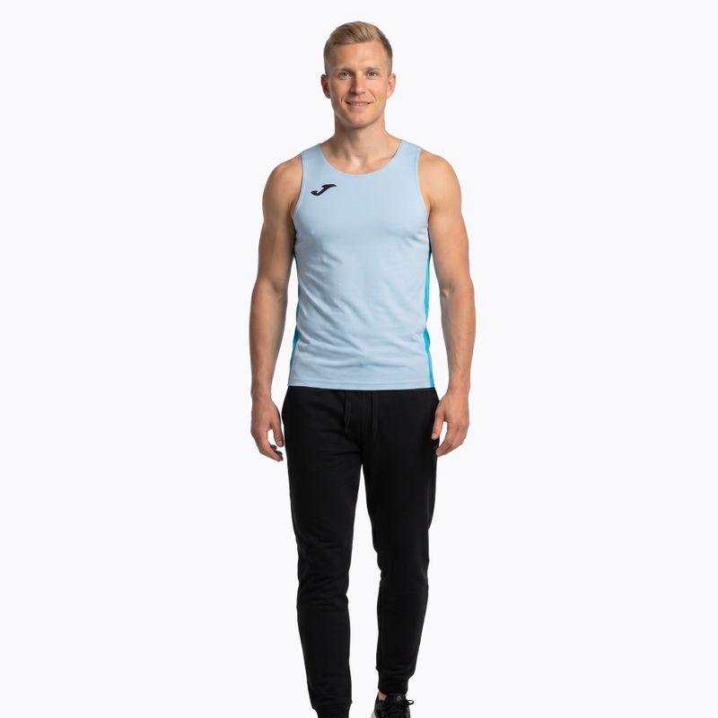 Vyriškas bėgimo tank topas Joma R-Winner sky blue 2