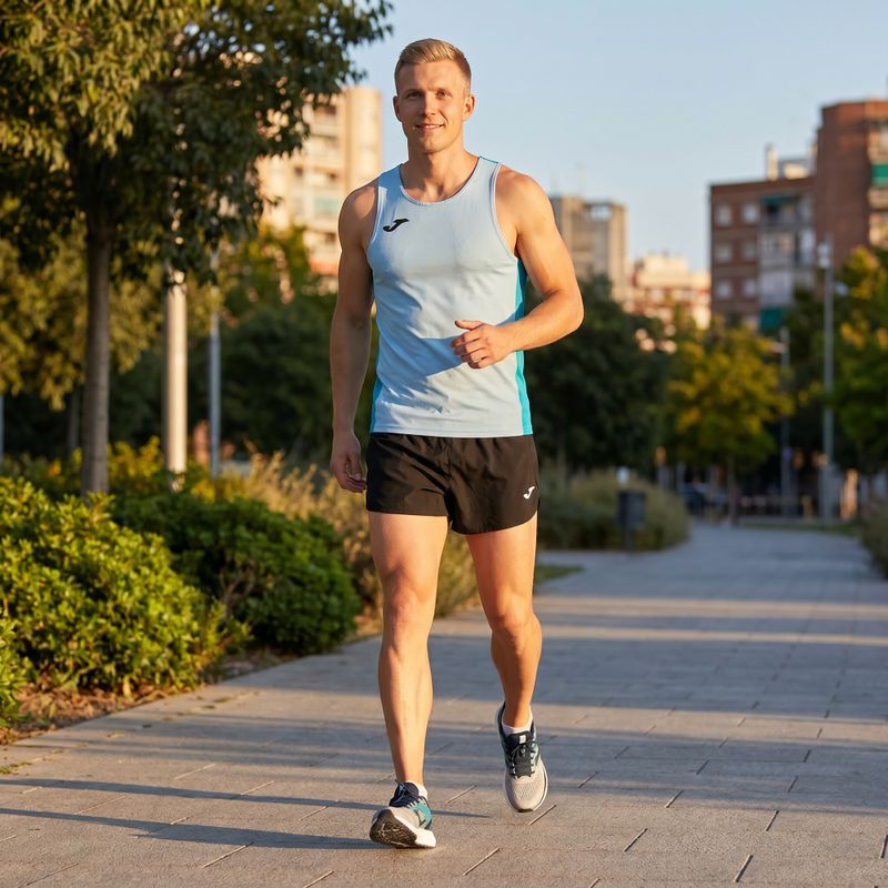 Vyriškas bėgimo tank topas Joma R-Winner sky blue 8