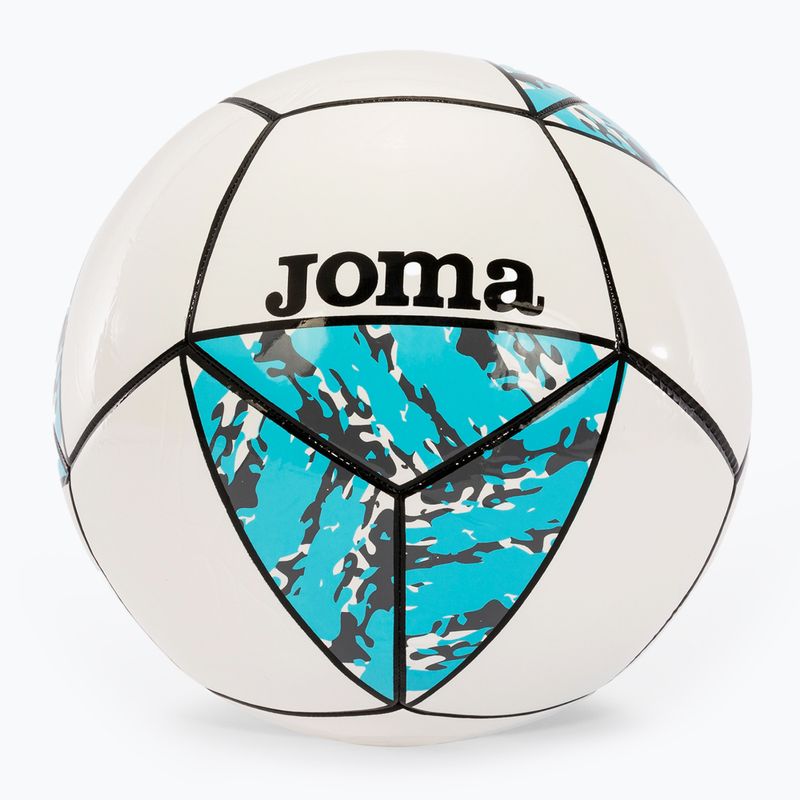 Joma Challenge II white/turquoise 5 dydžio futbolo kamuolys