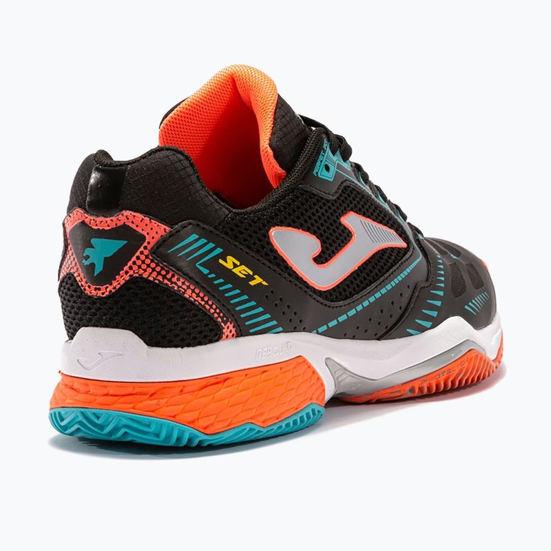 Joma T.Set Clay vyriški juodi teniso bateliai TSETW2201P 13