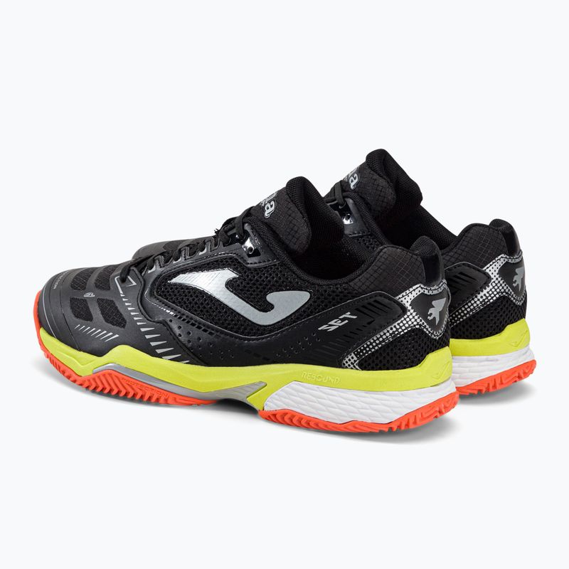Joma T.Set Clay vyriški juodi teniso bateliai TSETW2201P 3