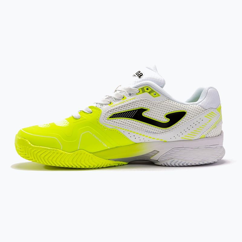 Joma T.Set Clay vyriški baltos ir geltonos spalvos teniso bateliai TSETW2209P 12