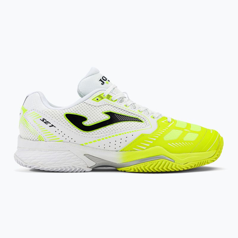 Joma T.Set Clay vyriški baltos ir geltonos spalvos teniso bateliai TSETW2209P 2