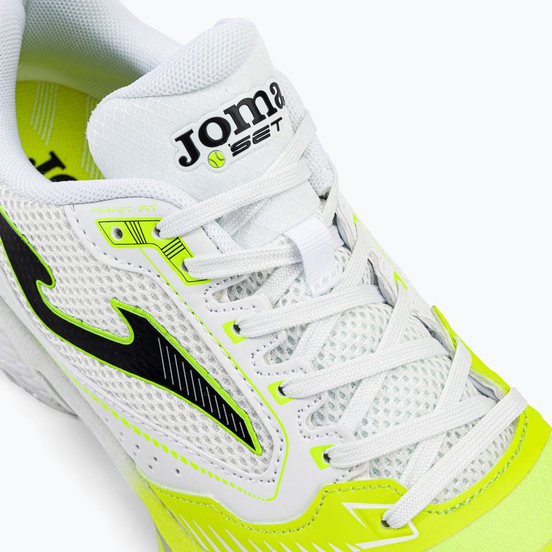 Joma T.Set Clay vyriški baltos ir geltonos spalvos teniso bateliai TSETW2209P 8